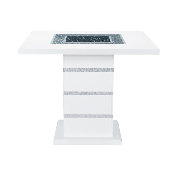 Global Furniture Usa Contemporary Monaco White Bar Table 4496 - main